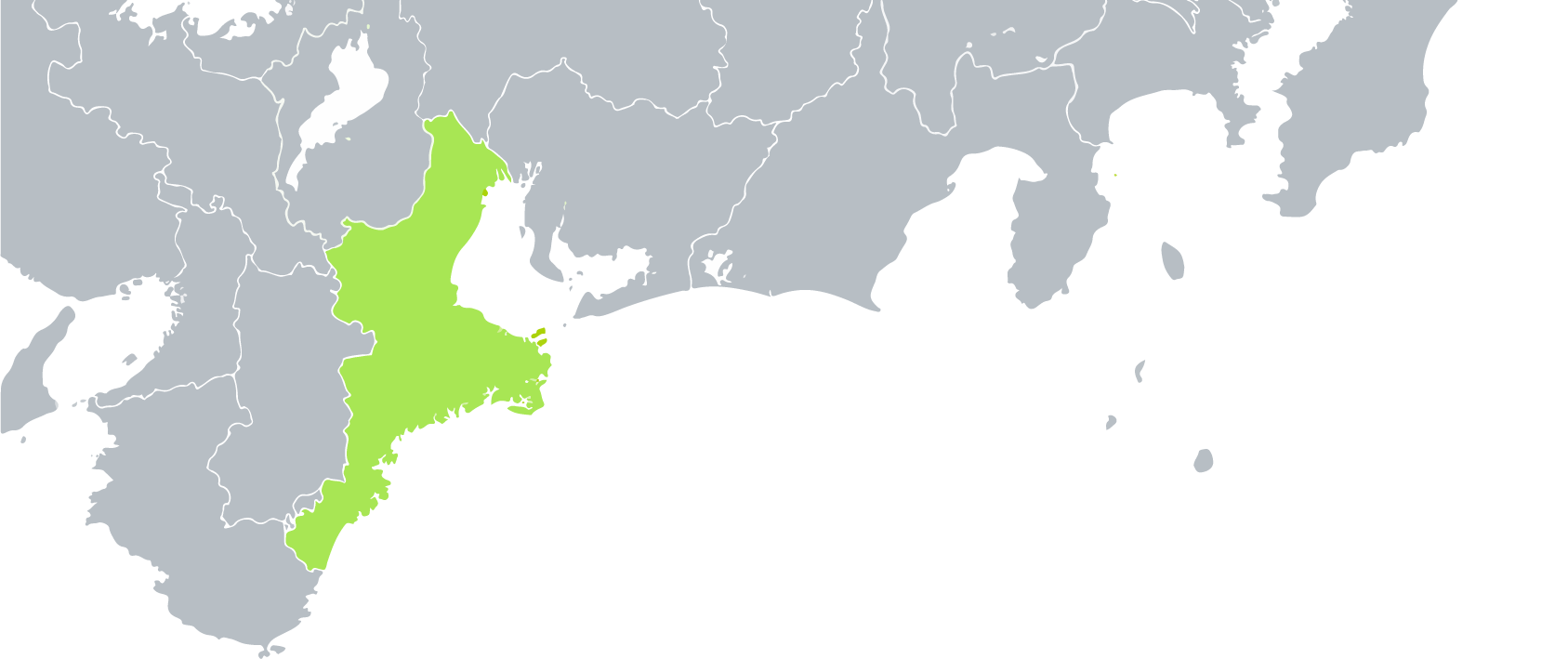 AREA 三重県全域が対象となります。